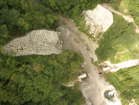 天竜川水系中田切第４砂防堰堤工事